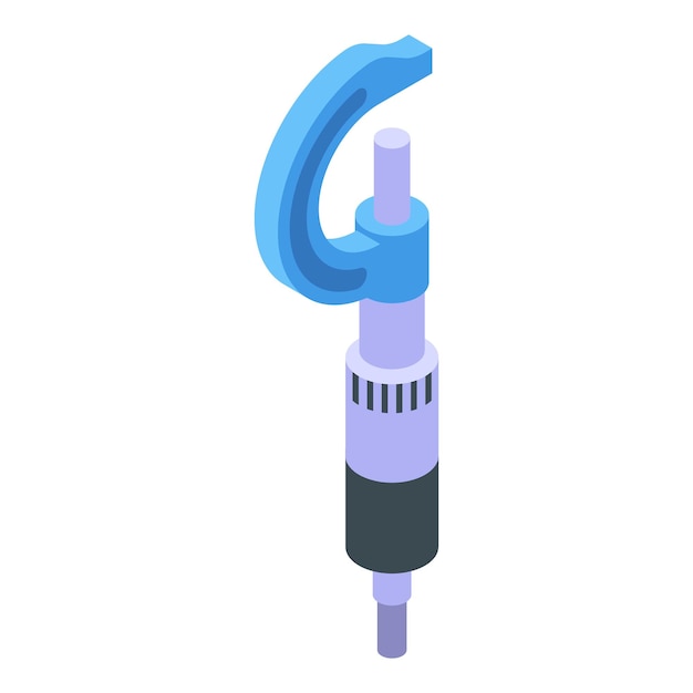 School micrometer icon Isometric of school micrometer vector icon for web design isolated on white background