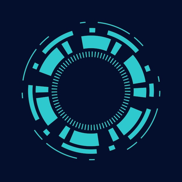 sci fi circle frame modern user interface element Technology futuristic