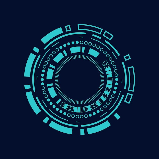 sci fi circle frame modern user interface element Technology futuristic