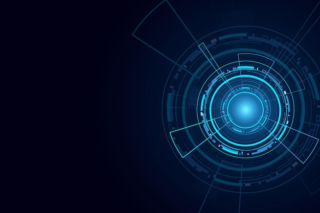 Sci-fi futuristic user interface HUD background