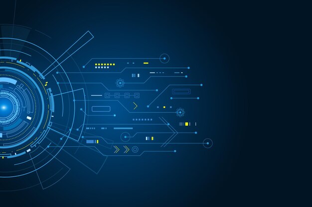 Sci-fi futuristic user interface HUD background