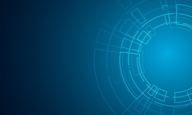 sci fi futuristic user interface hud technology abstract background vector illustration