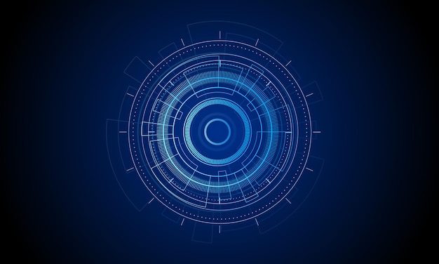 sci fi futuristic user interface hud technology abstract background vector illustration