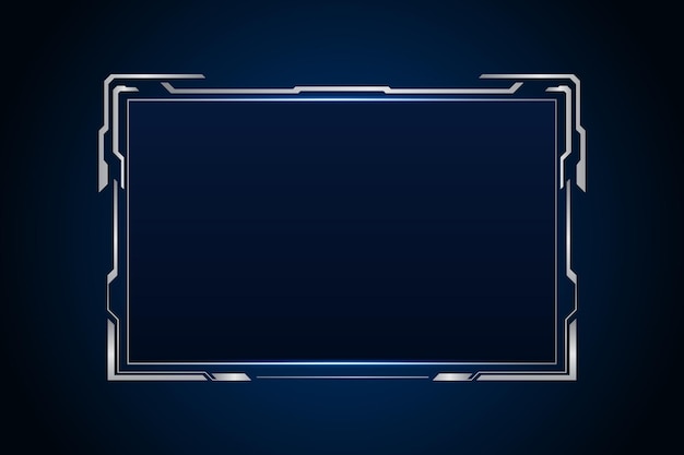 Sci fi futuristic user interface HUD template frame design Technology abstract background