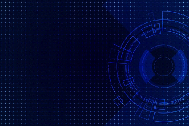 Sci-fi futuristisk brugergrænseflade HUD-teknologi abstrakt baggrund Vektorillustration