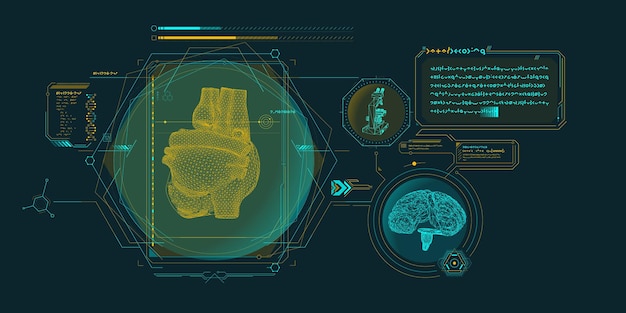 Sci-fi-gränssnitt för medicinskt forskningsprogram