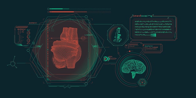 Sci-fi-gränssnitt för medicinskt forskningsprogram