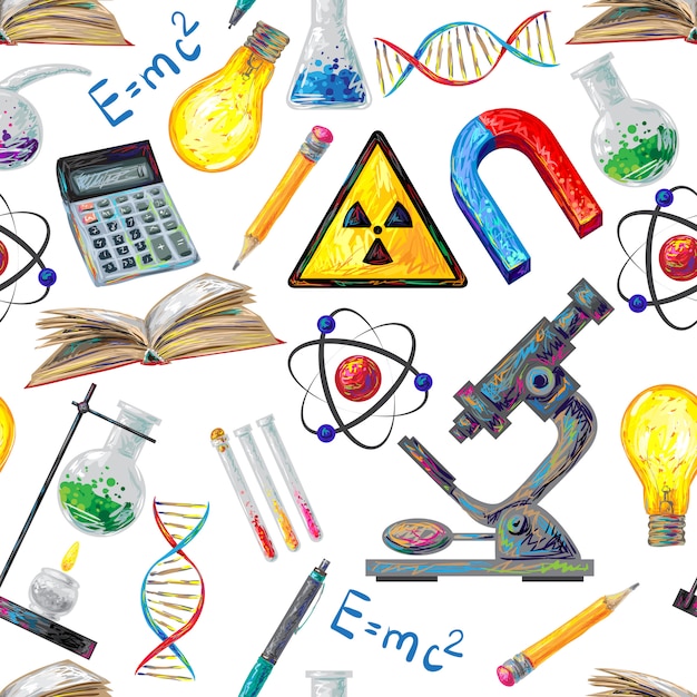 Science Seamless Pattern