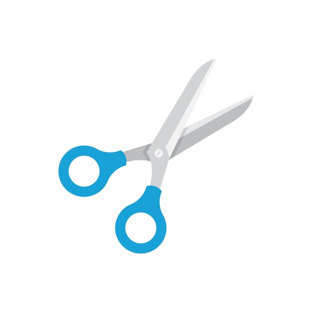 Scissor icon in flat style Cutting hair equipment vector illustration on isolated background Hairdressing sign business concept