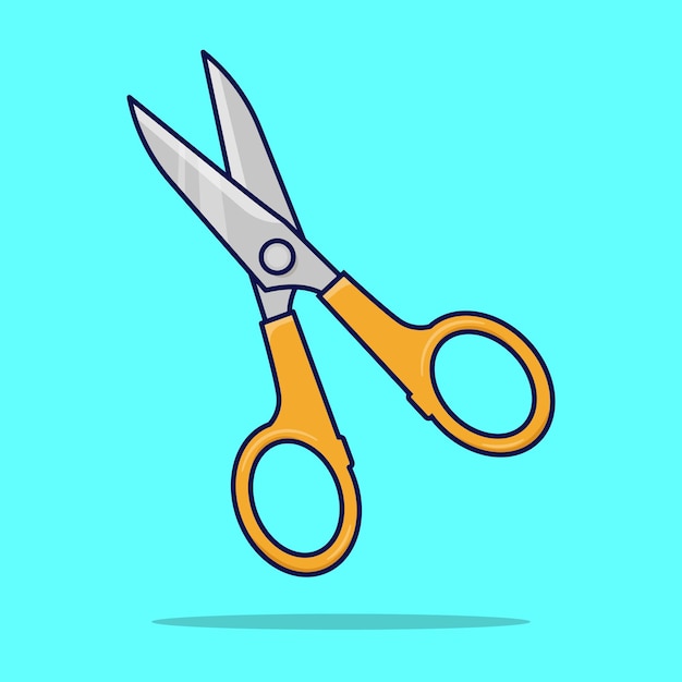 Scissors vector illustration Scissors icon concept isolated Flat design