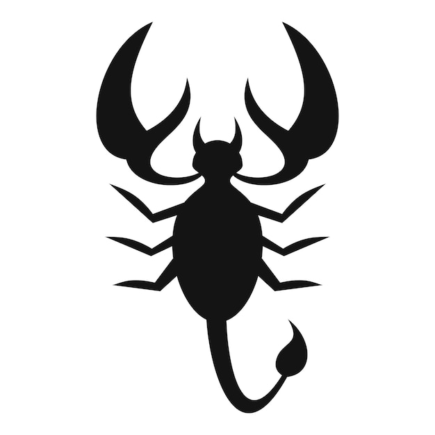 scorpio nature icon simple illustration of scorpio nature vector icon for web design isolated on white background