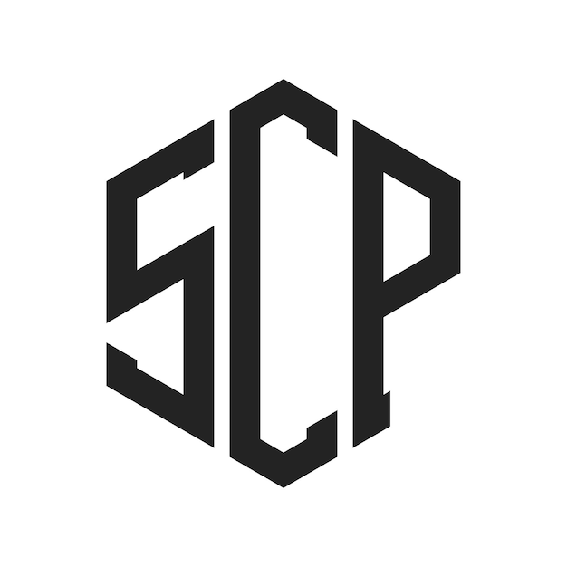 SCP Logo Design Initial Letter SCP Monogram Logo using Hexagon shape