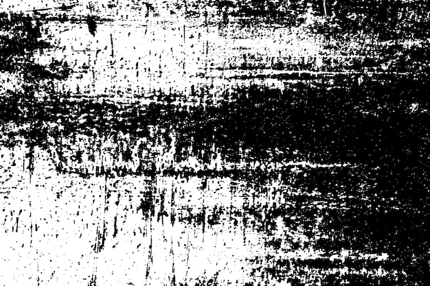 Scratched Grunge Urban Texture with Distressed Dust Overlay Black and White Vector Illustration