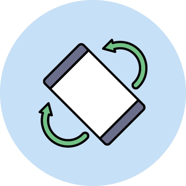 Screen Rotation Flat Illustration