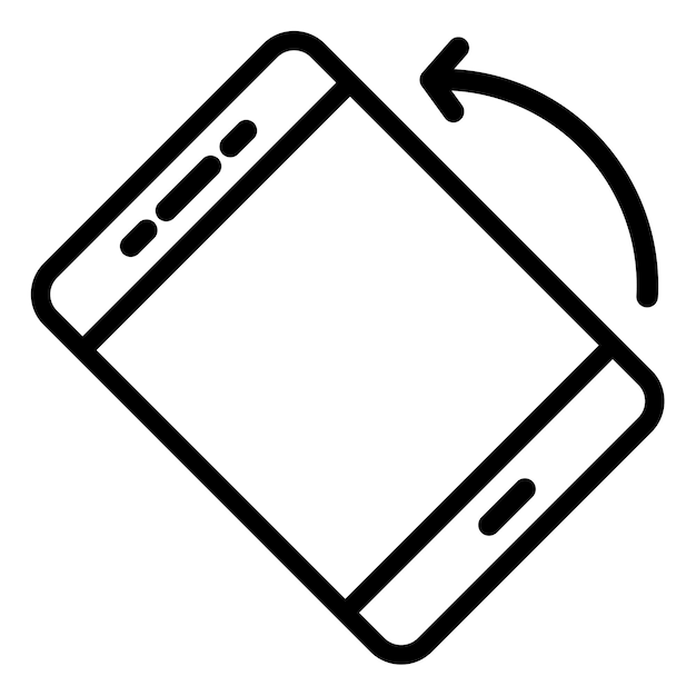 Screen Rotation Vector Illustration