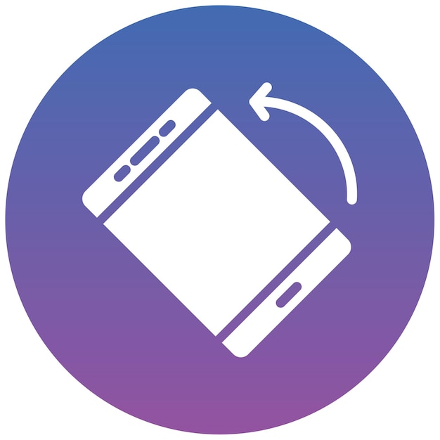 Screen Rotation Vector Illustration