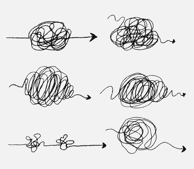 scribble ball arrow pencil texture