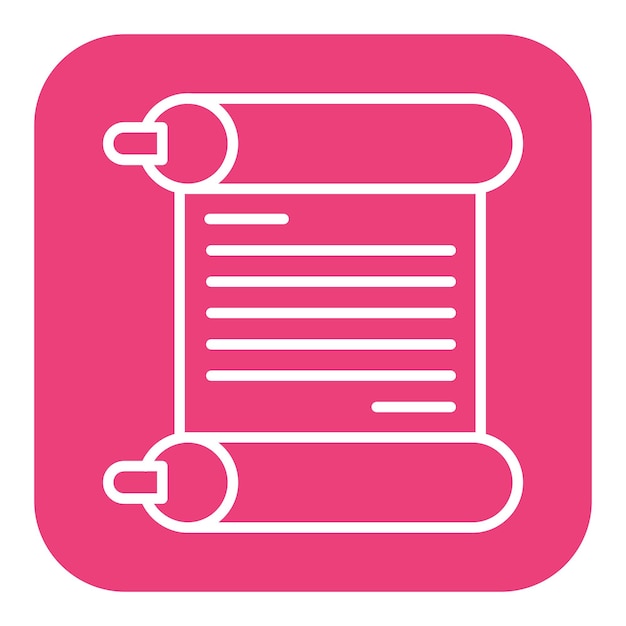 Scroll vector icon Can be used for Documents And Files iconset