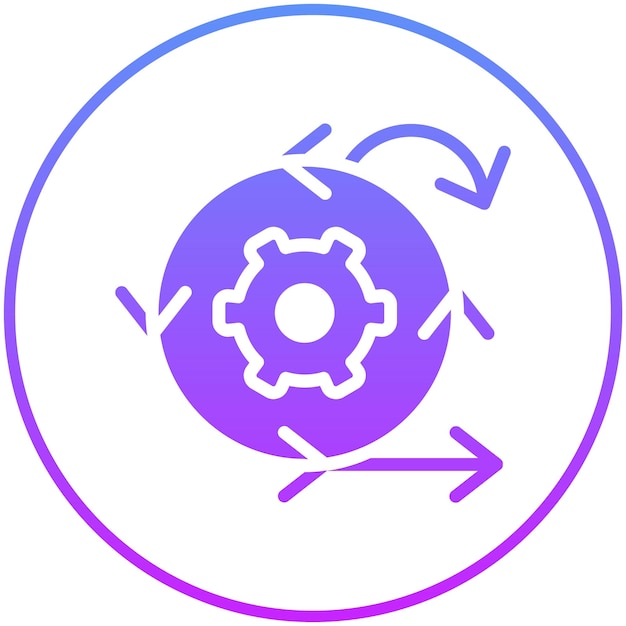 scrum vector icon illustration of project management iconset