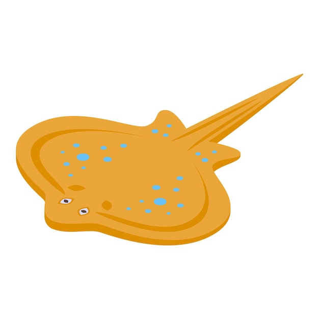 sea stingray icon isometric of sea stingray vector icon for web design isolated on white background