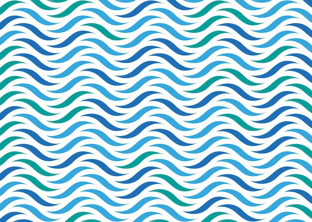 Seamless abstract blue wave pattern