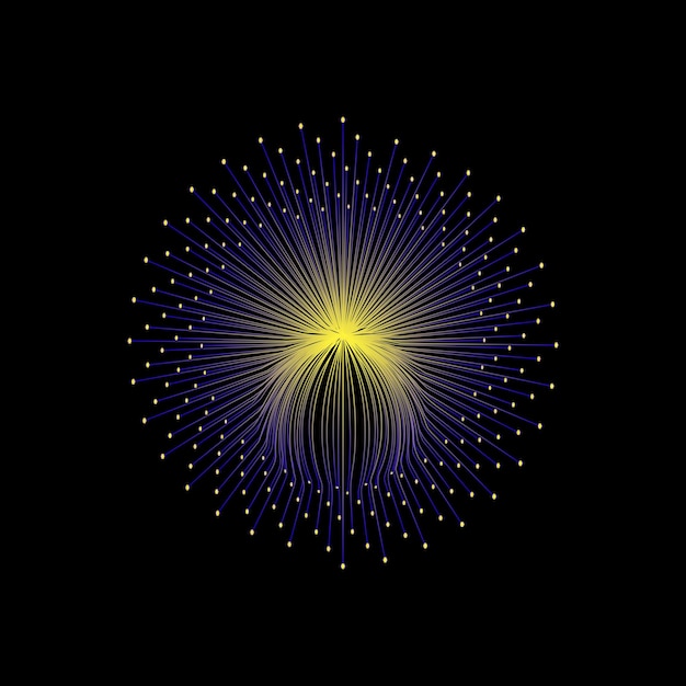 seamless abstract circular glowing colourful shape points illustration