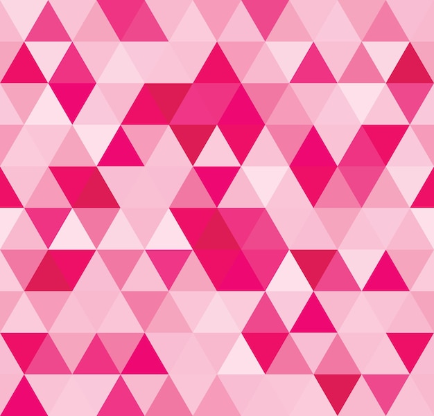 Seamless abstract colorful triangle geometrical background. Endless pattern.