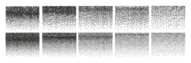seamless abstract dot pattern vector set b