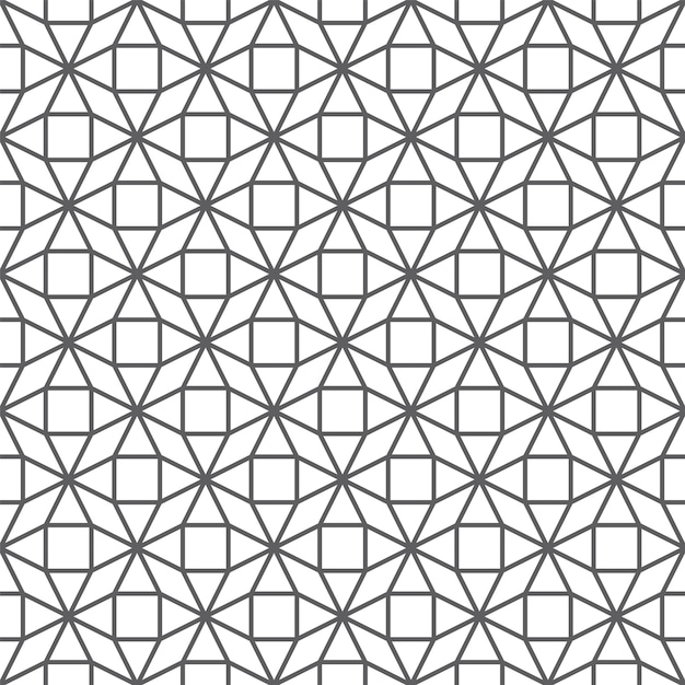 Seamless abstract geometric pattern in a modern style