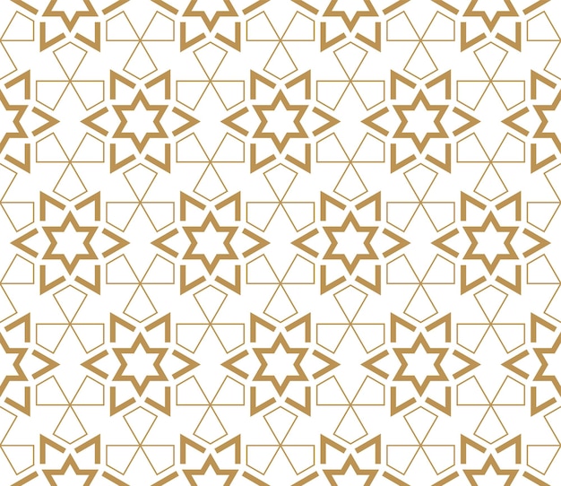 Seamless abstract geometric pattern in Islamic style