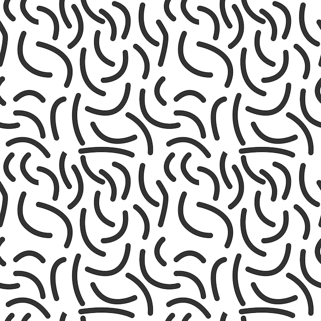 Seamless abstract pattern of random lines, texture chaotic line, vector illustration