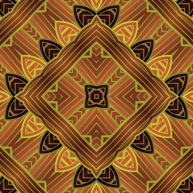 Seamless abstract pattern symmetrical geometrical background