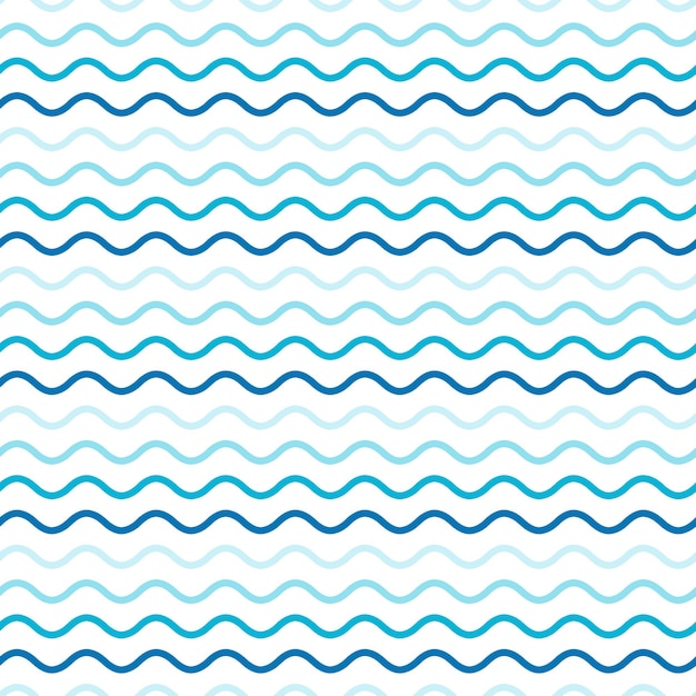 Seamless abstract vector pattern in the form of waves Geometric and modern vintage background