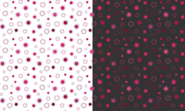Seamless background with flowers Summer background in pink color