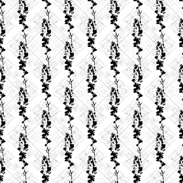 Seamless background with hand drawn elements Vector pattern