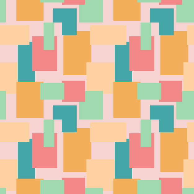 Seamless background with squares and rectangles vector illustration