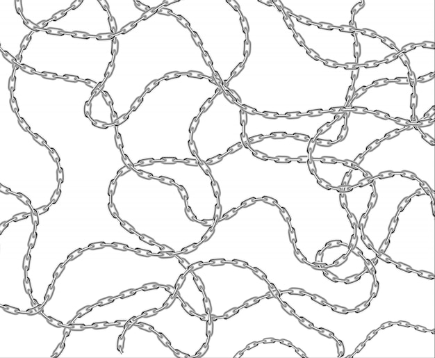 Seamless Black and Grey Chain Pattern