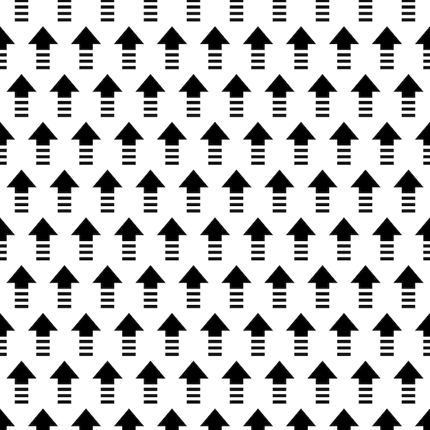 seamless black and white pattern with geometric repeating shapes for modern design