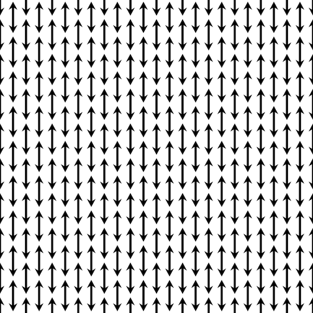 Seamless Black and White Pattern with Geometric Repeating Shapes for Modern Design