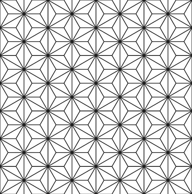 Seamless black white geometric pattern