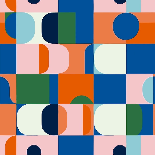 Seamless Colorful Abstract Pattern