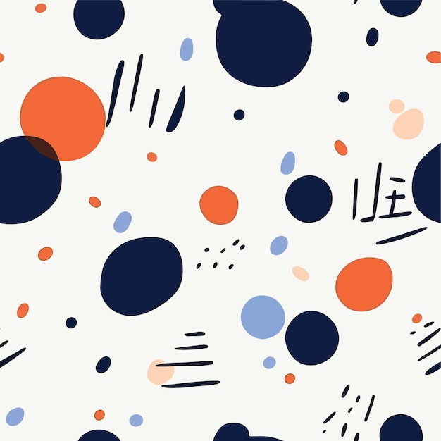 Seamless Colorful Abstract Shapes Pattern