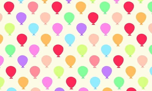 Seamless colorful balloons pattern background template copy space Suitable for poster or banner