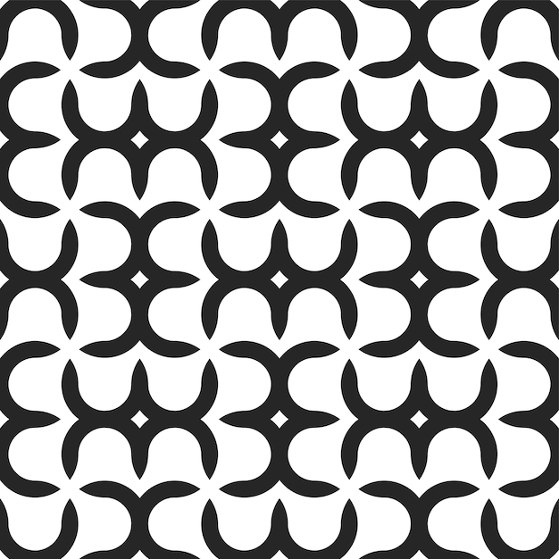 Seamless creative pattern vector grid endless background Simple white and black stylish texture