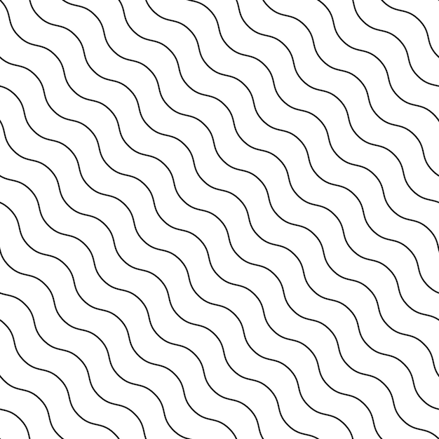 seamless diagonal wavy vector pattern simple background