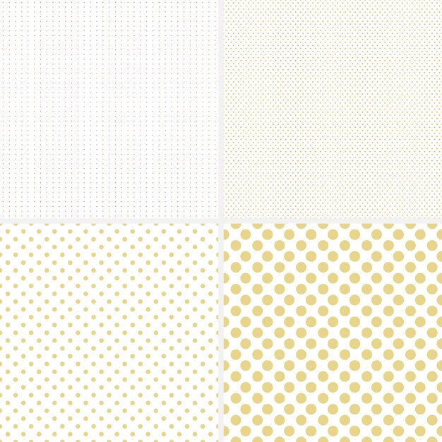 Seamless dotted patterns Simple light patterns for your design