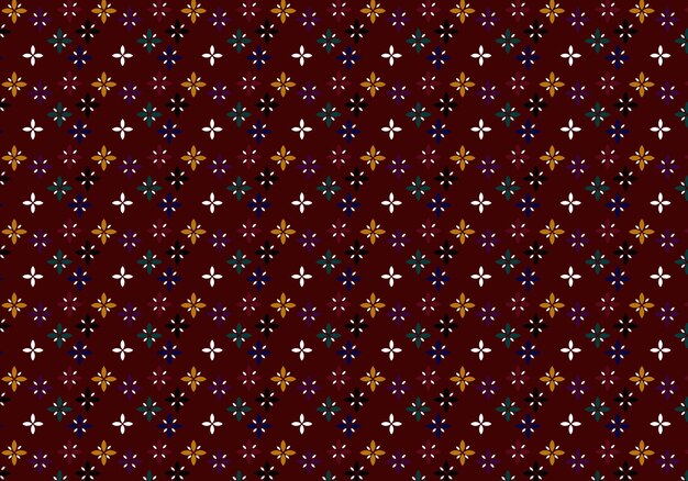 Seamless Floral Pattern Design Template