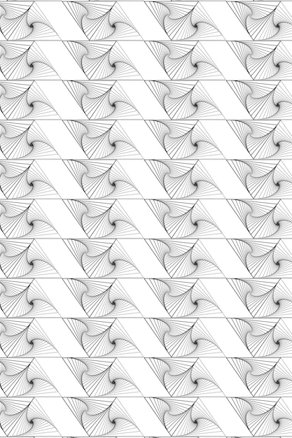 seamless geometric backgrounds featuring symmetric shapes and thin line spirals