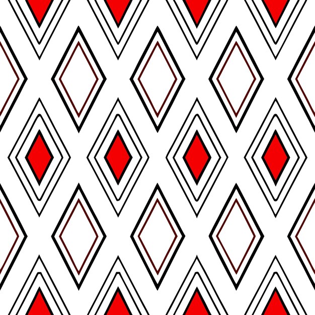 Seamless Geometric Diamond Pattern Design for Textiles and Fabric Projects