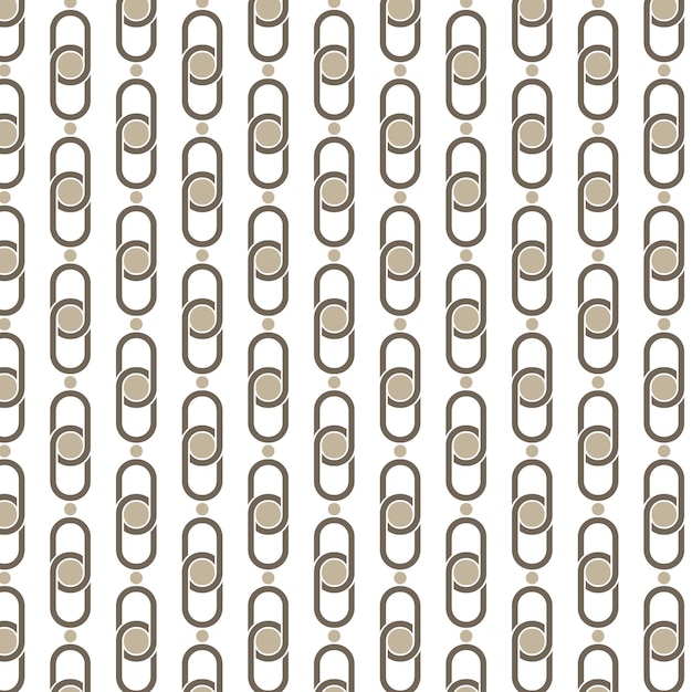 Seamless Geometric Pattern and Seamless abstract chain pattern Vector Illustration